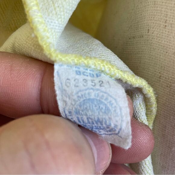 Vintage Yellow Dress Jacket Size M EUC - Picture 9 of 9